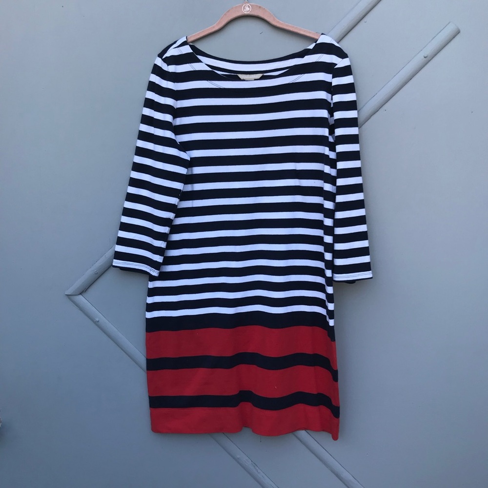 Banana Republic Large Stripped Stretch Dress